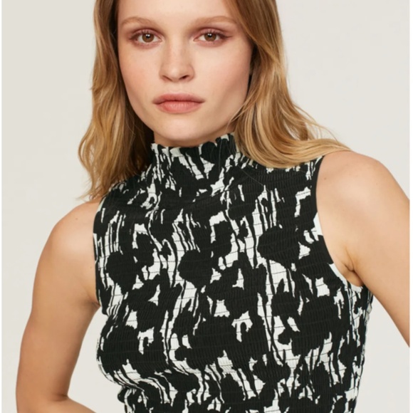 Proenza Schouler White Label Mock Neck Flou Mini Dress – Size 6 – Like New - Picture 5 of 9